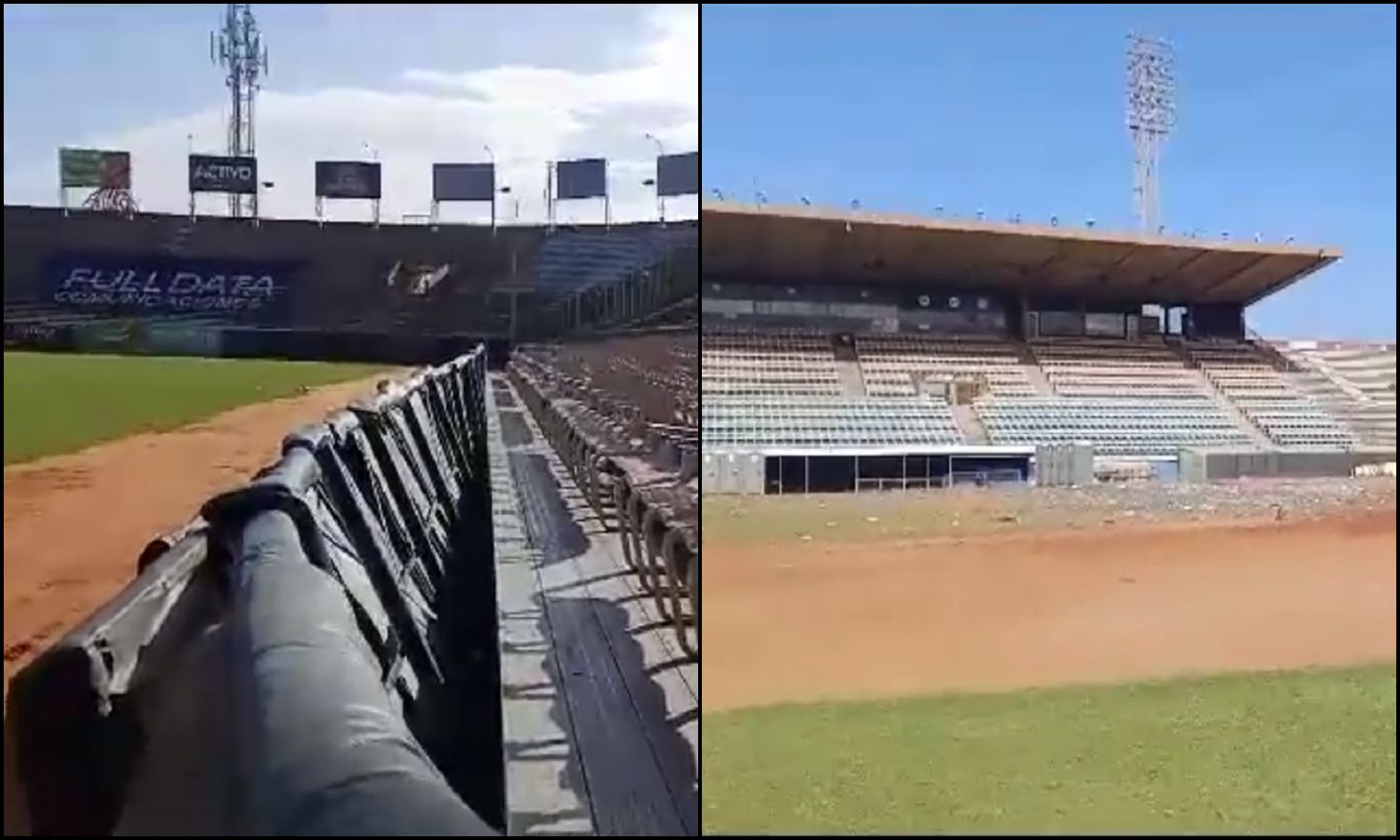 Toma aérea del estadio Luis Aparicio. Edo. Zulia 