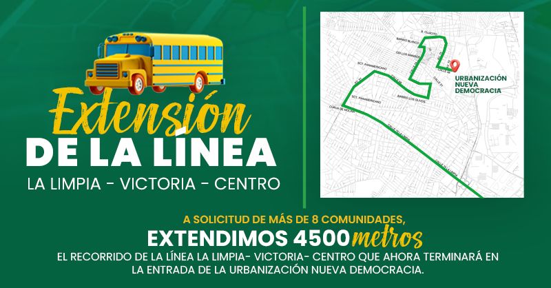Alcaldía Maracaibo alarga ruta de transporte a Nueva Democracia
