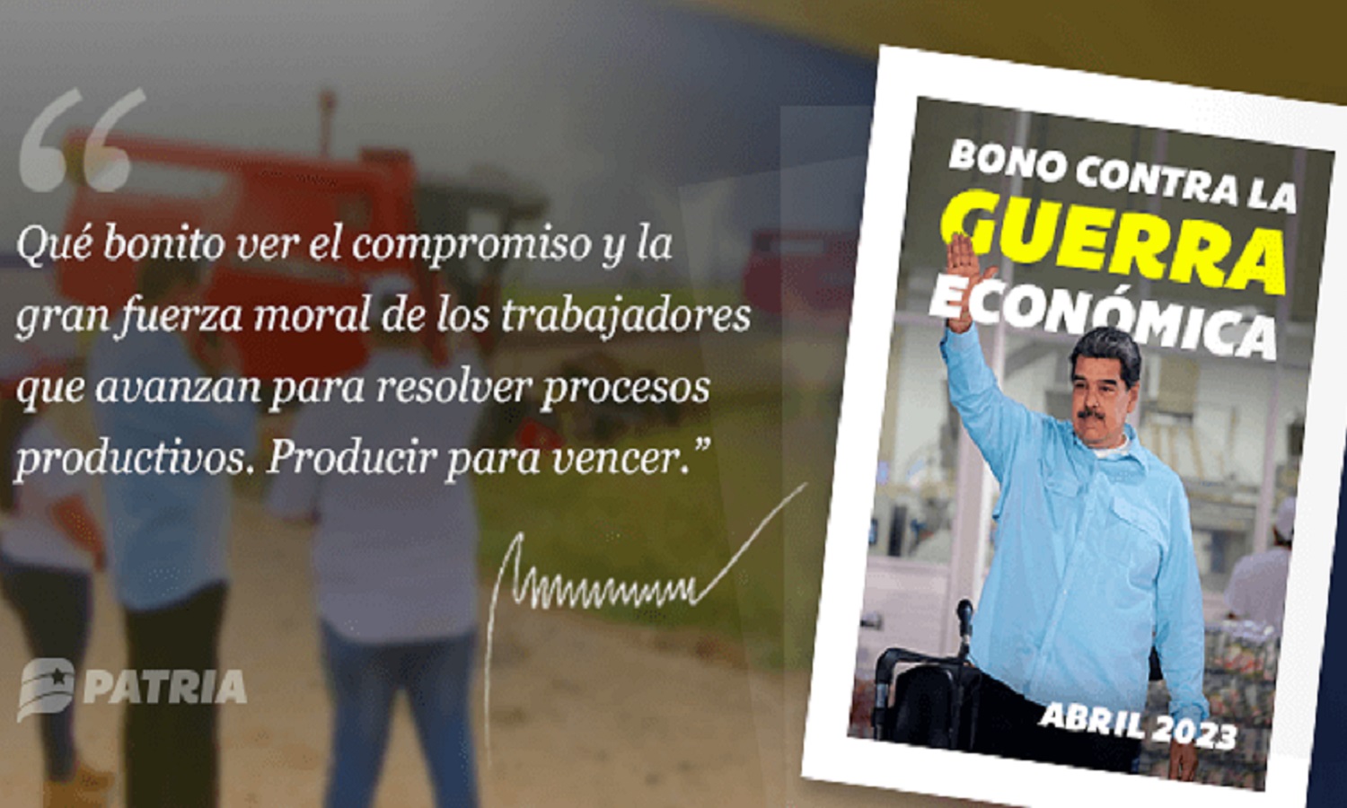 Inician entrega del Bono Contra la Guerra Económica de febrero 2025