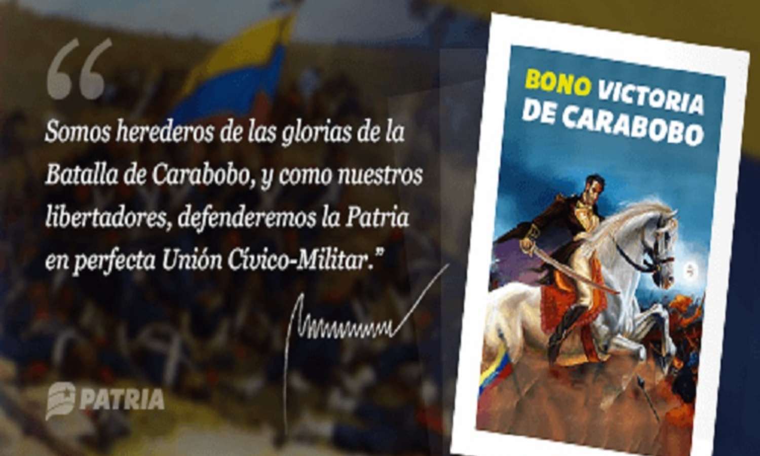 Sistema Patria / bono Victoria de Carabobo 2023