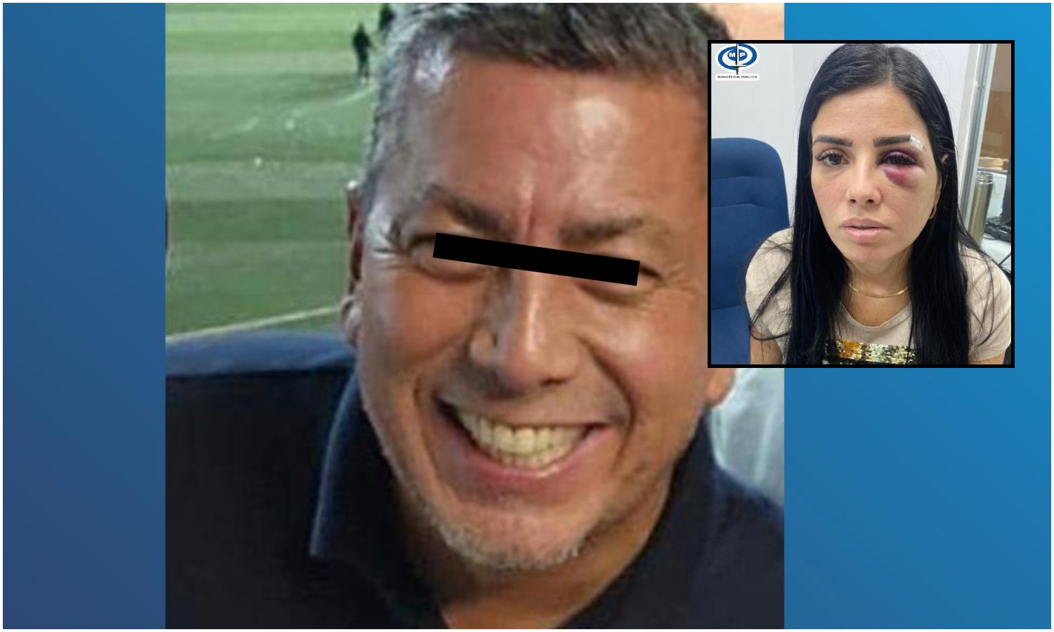 Golpeó esposa, Juan Reina