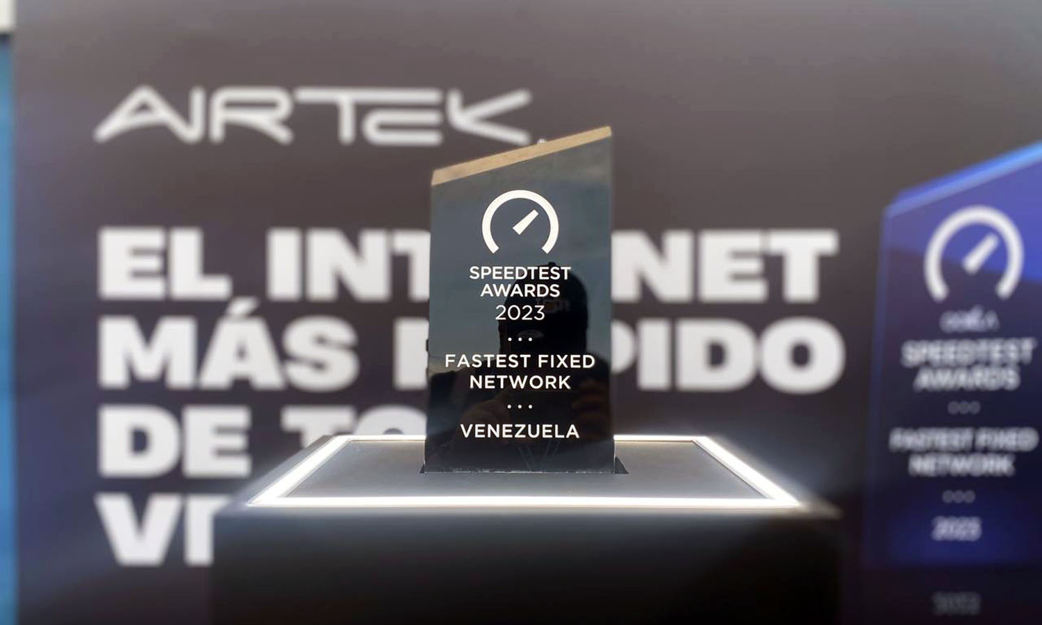Airtek se convierte en la red de Internet fija más rápida de Venezuela y este es el premio que lo demuestra