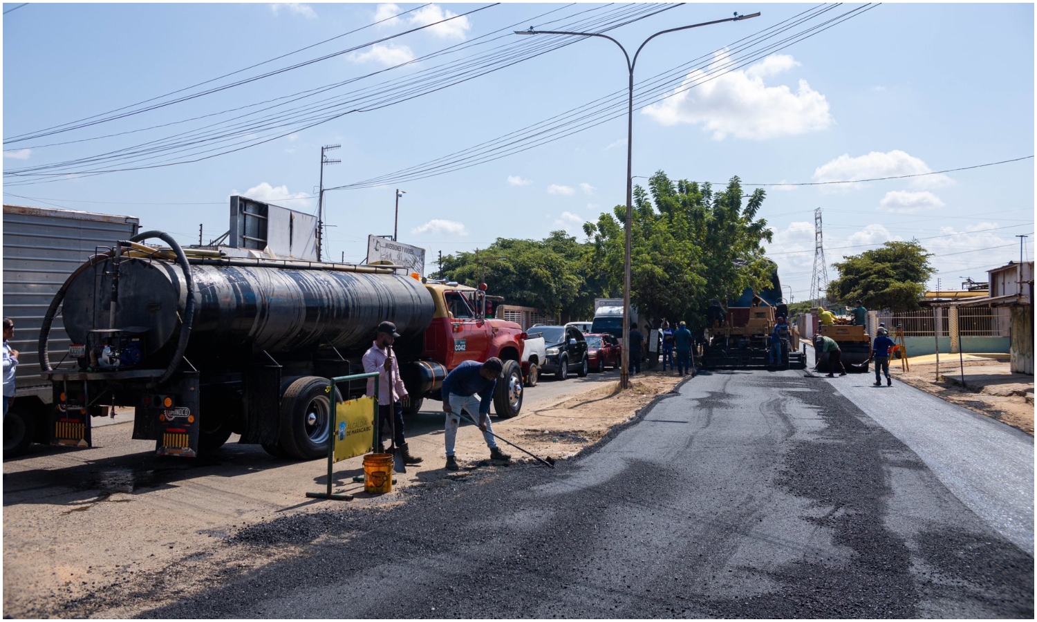 Asfaltan salida principal de Altos del Sol Amada: la calle será inaugurada este miércoles