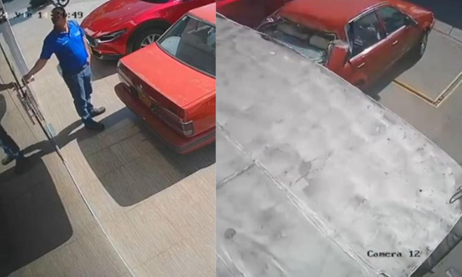 Por pocos segundos: venezolano se salva de ser aplastado por una pared en Colombia (+Video)