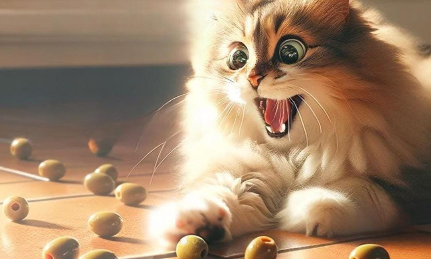 Por estas razones las aceitunas hacen felices a los gatos y estos son los beneficios