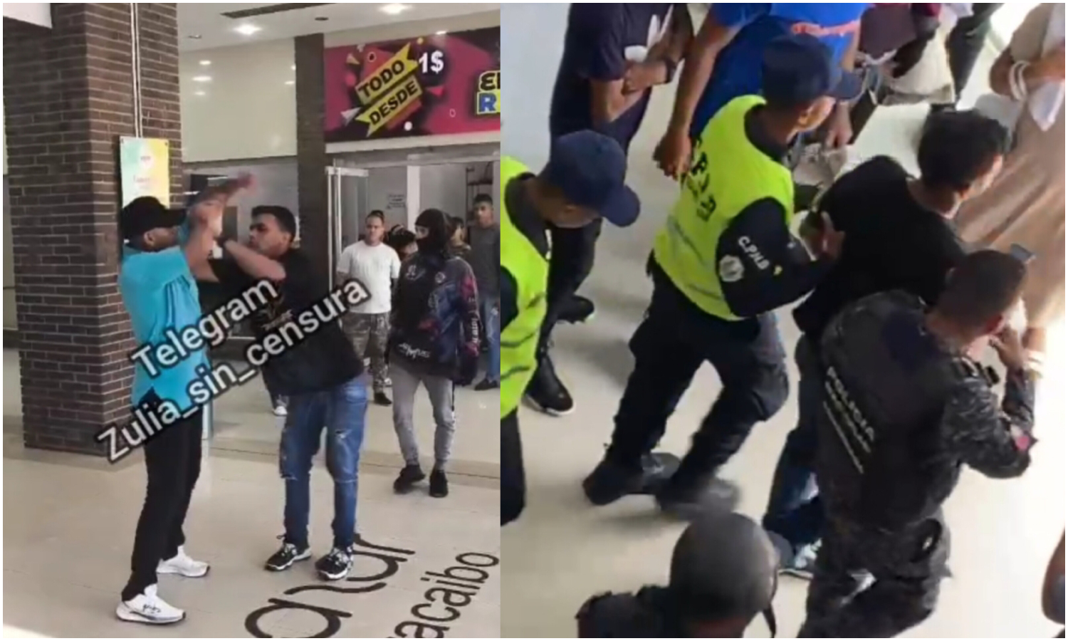 Un hombre deja inconsciente a un joven en el Gran Bazar de Maracaibo e intenta huir: se desconoce la causa del altercado