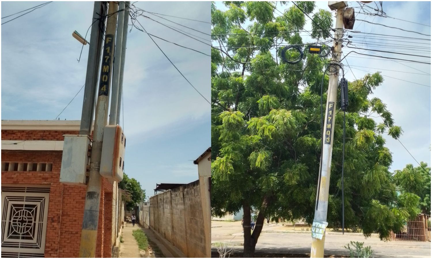 Cinco casas del sector 10 de San Jacinto permanecen sin voltaje 110: Corpoelec responde que no hay unidades mientras trabajador pide $40 para arreglar el problema