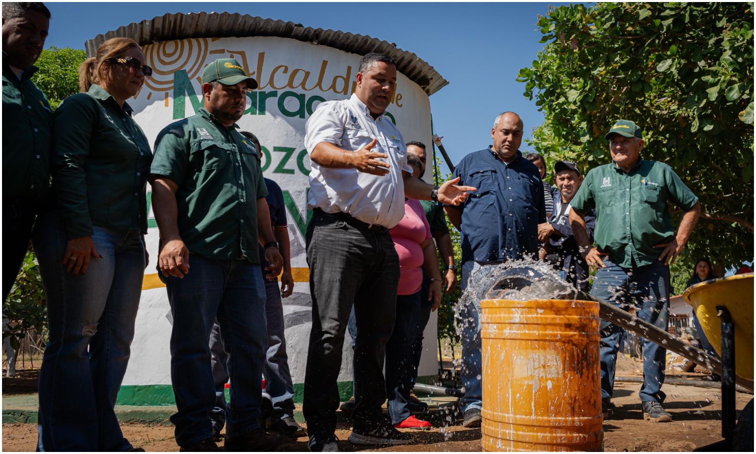 Reactivan pozo de agua Maranatha tras 15 años inactivo en la parroquia San Isidro