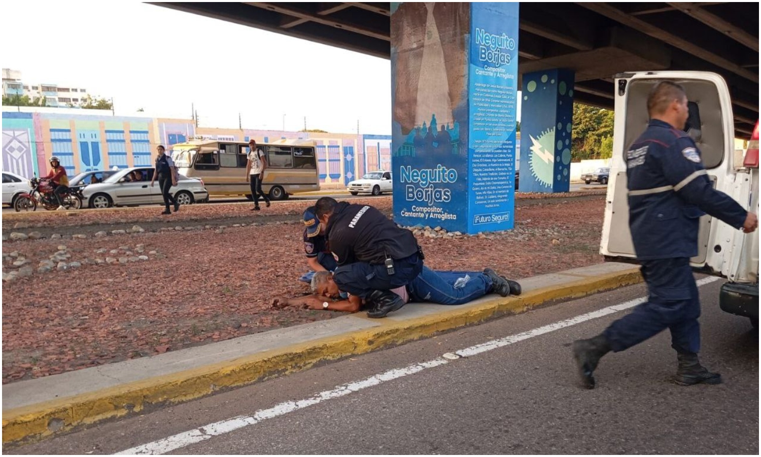 Hombre se lanza del elevado de Delicias en Maracaibo tras presuntamente discutir con su esposa