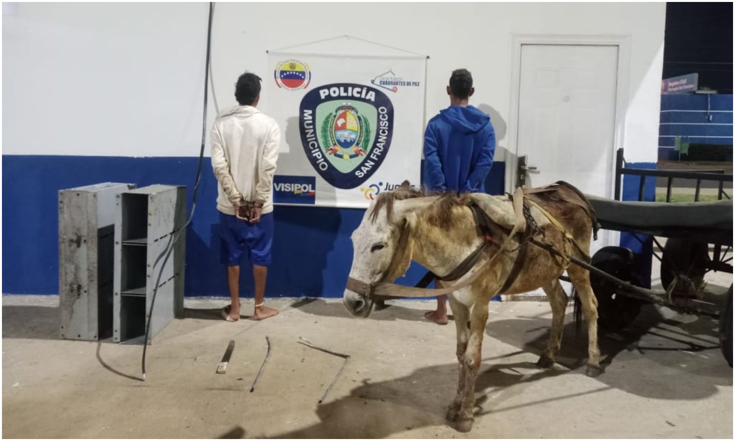 Capturan a dos hombres hurtando material estratégico de una estación de CANTV en La Coromoto