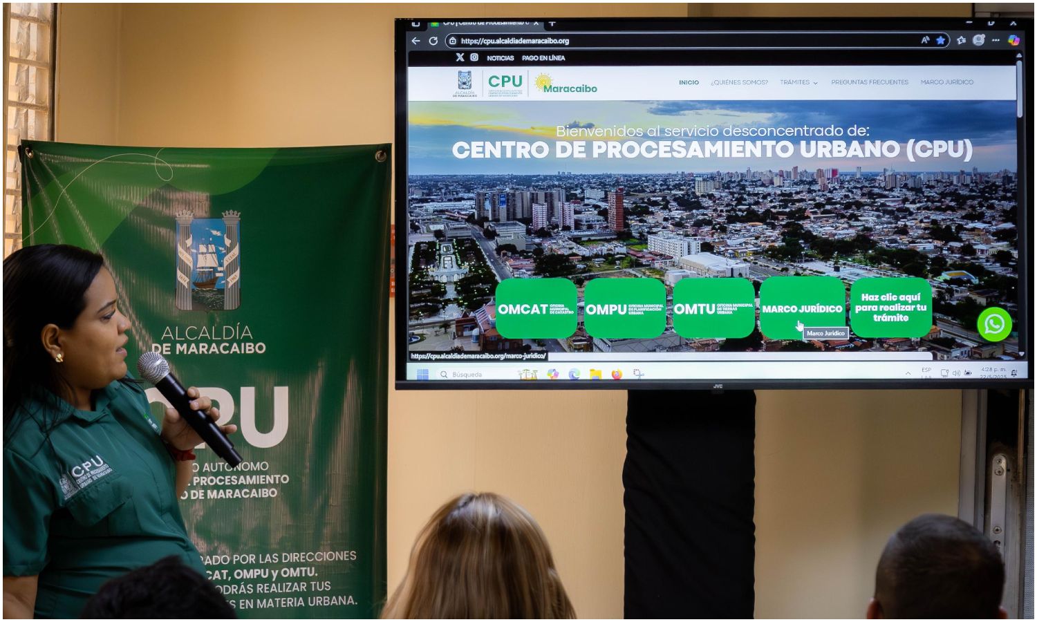CPU lanza su plataforma web para facilitar trámites urbanos en Maracaibo
