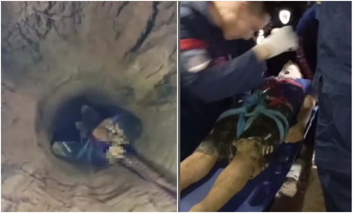 Bomberos rescatan a adolescente que cayó en un pozo artesanal en Maracaibo