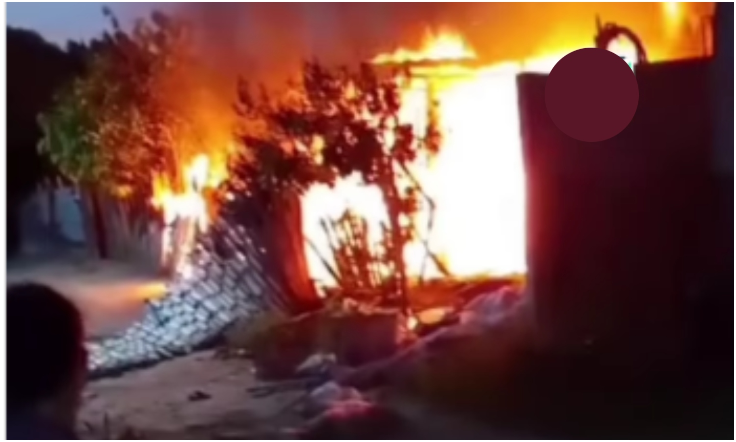 Tres niños resultan heridos tras voraz incendio que consumió una vivienda en Caja Seca