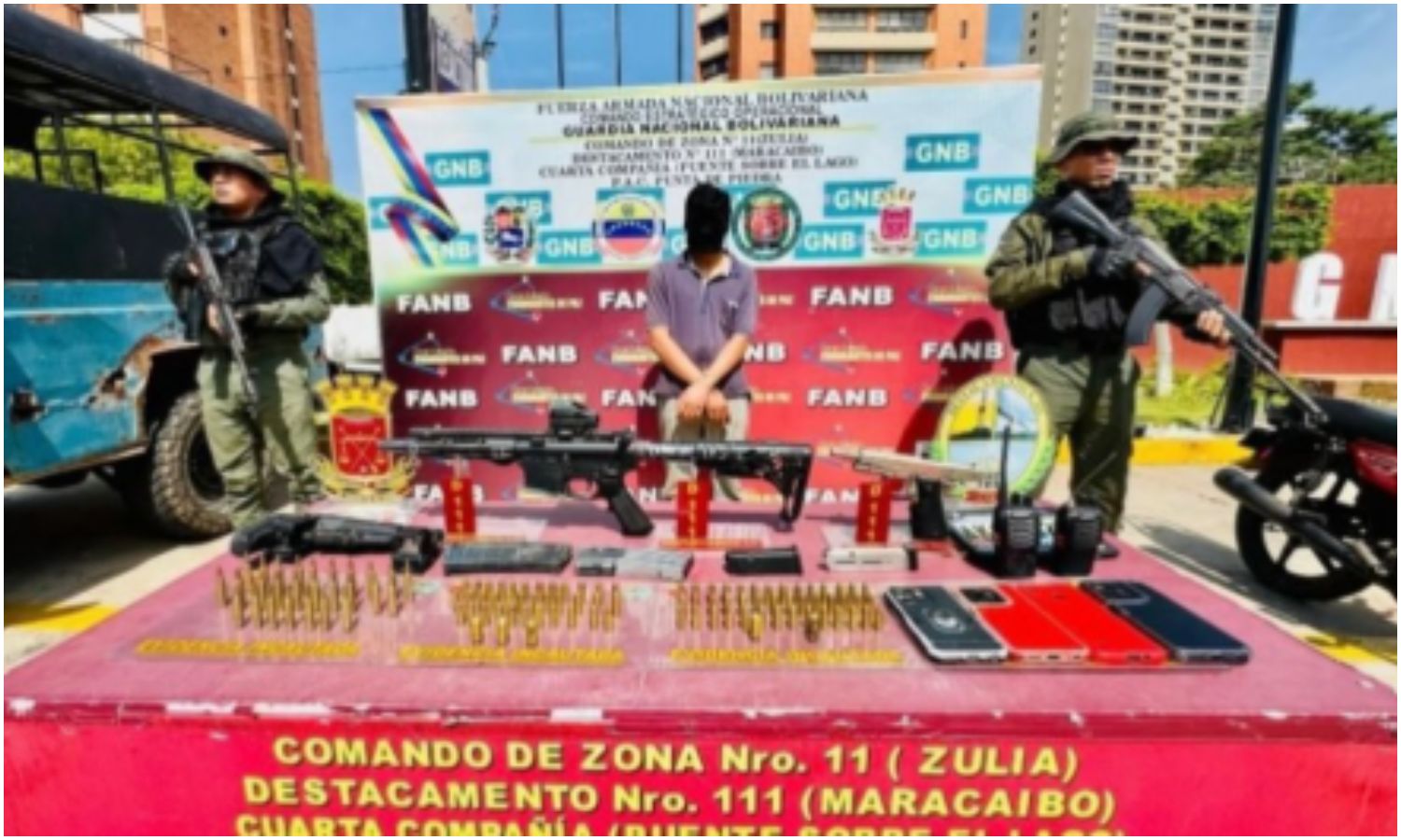 Ministerio Público imputa a sujeto por portar armas de guerra en el Zulia