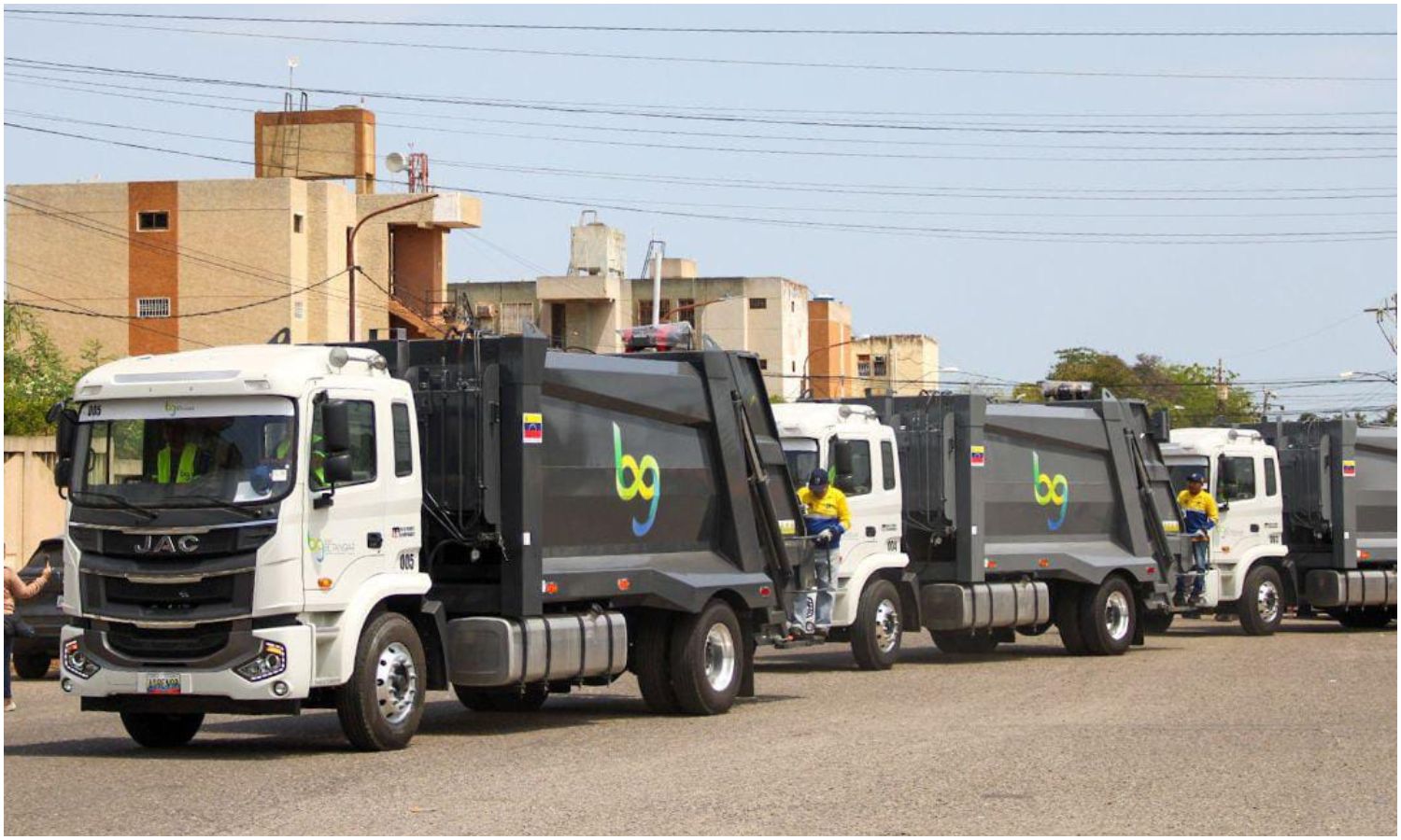 Maracaibo suma seis nuevos camiones compactadores y eleva a 126 la flota operativa de aseo urbano