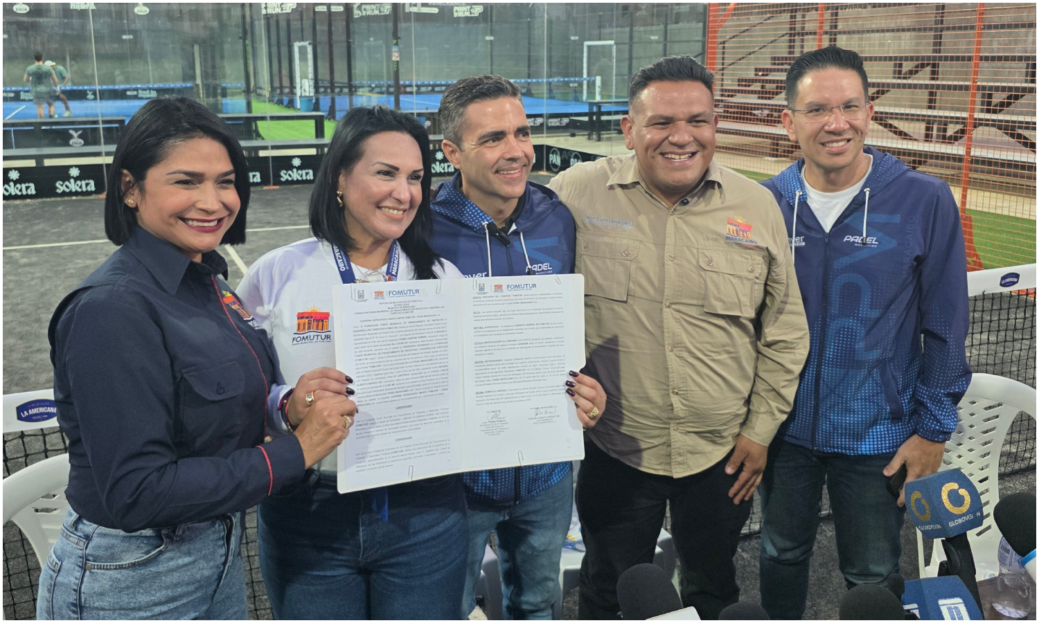 Alcaldía y Pádel Maracaibo firman alianza para que comunidades y escuelas accedan a sus pistas