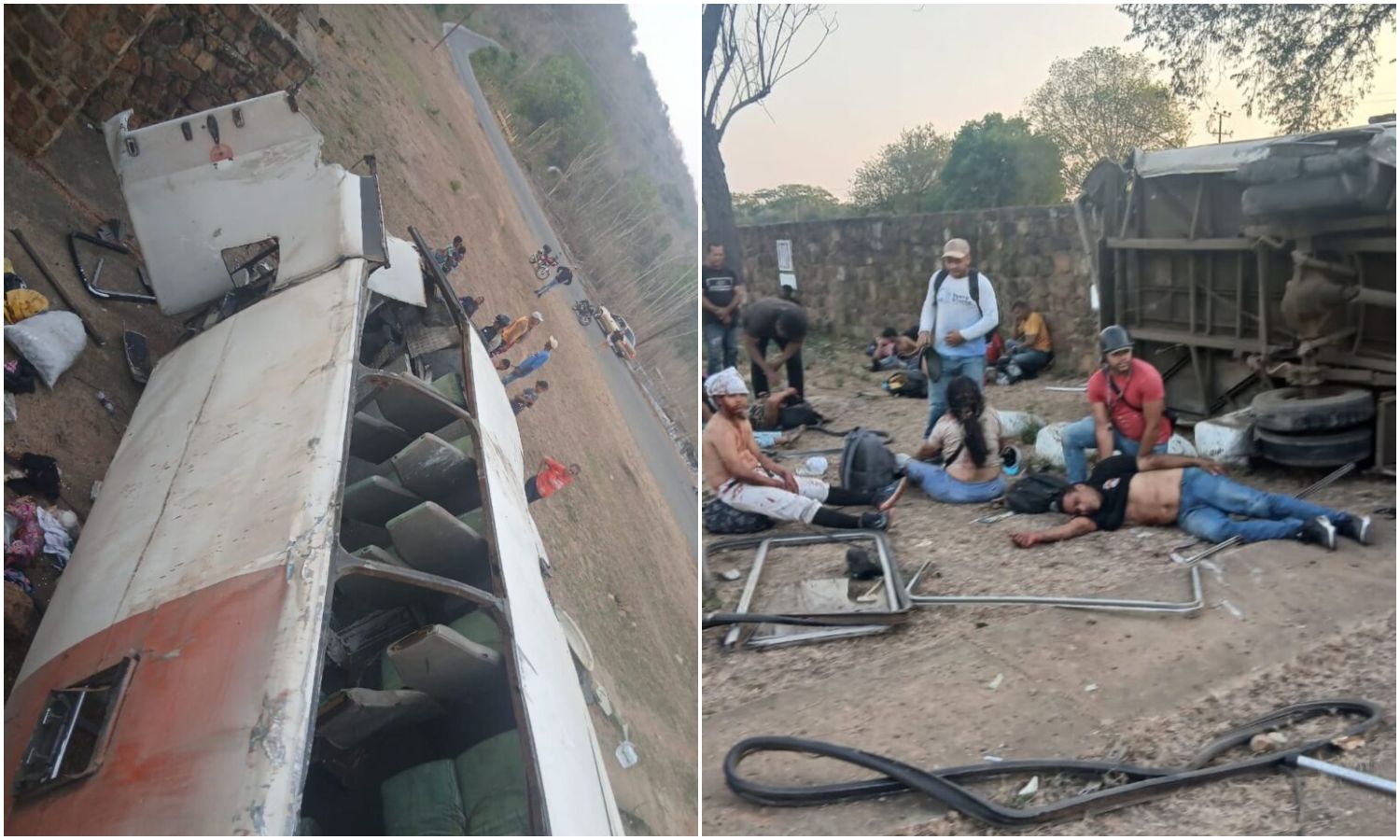 Autobús se vuelca en una curva y deja tres muertos y 39 heridos en Anzoátegui