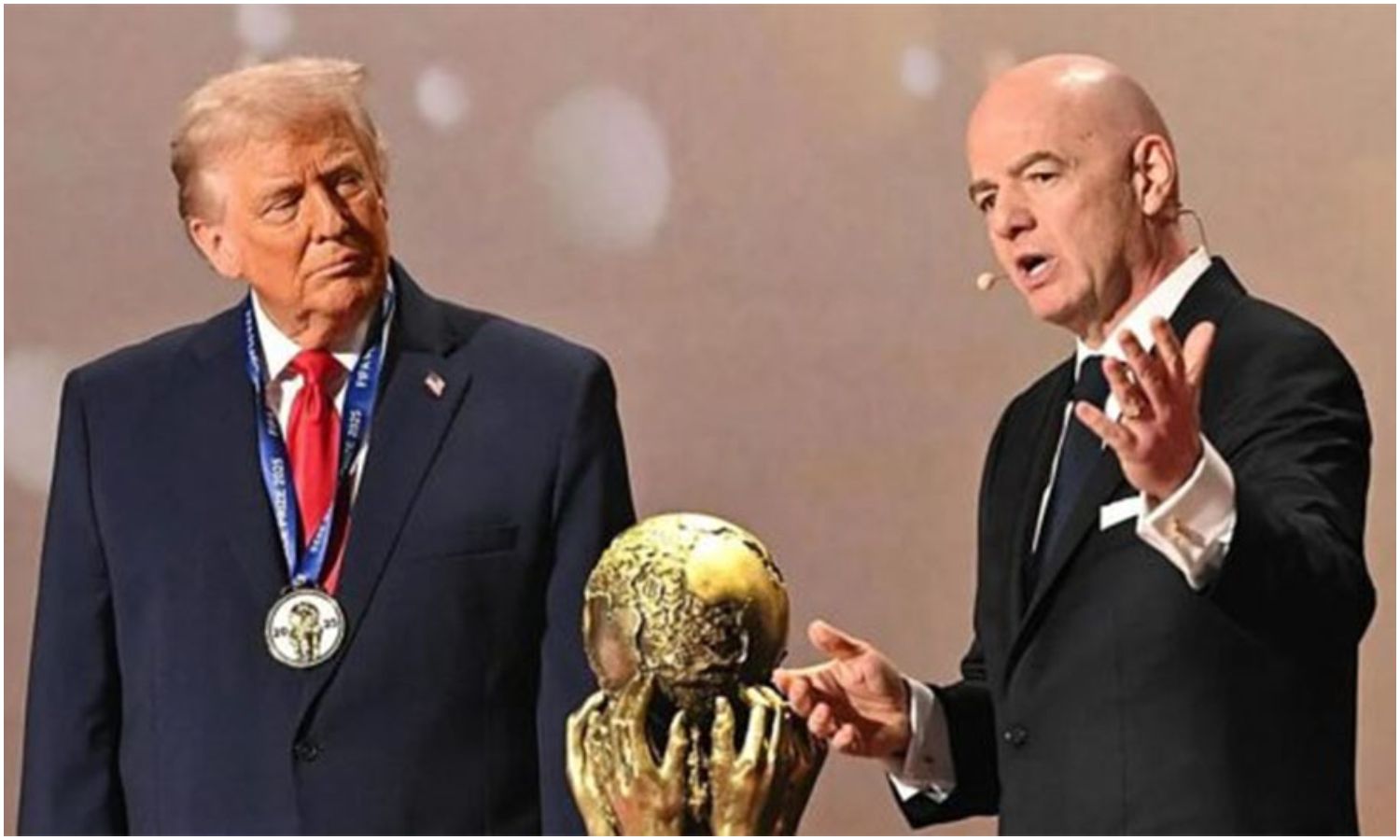 Donald Trump asistirá a la final del Mundial 2026 y entregará el trofeo junto a Gianni Infantino