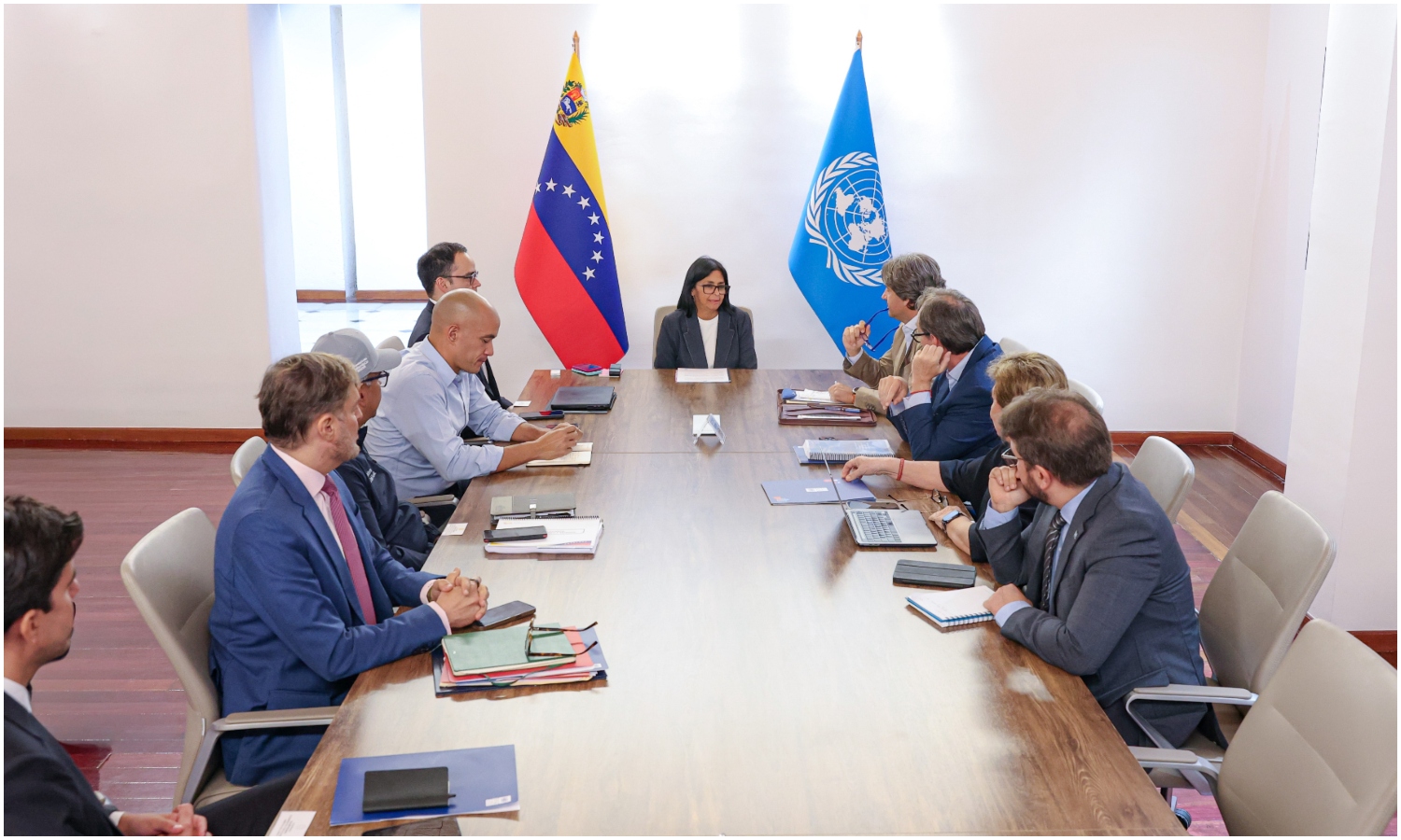 Delcy Rodríguez y la ONU coordinan plan de recuperación y asistencia tras los terremotos del 24 de junio