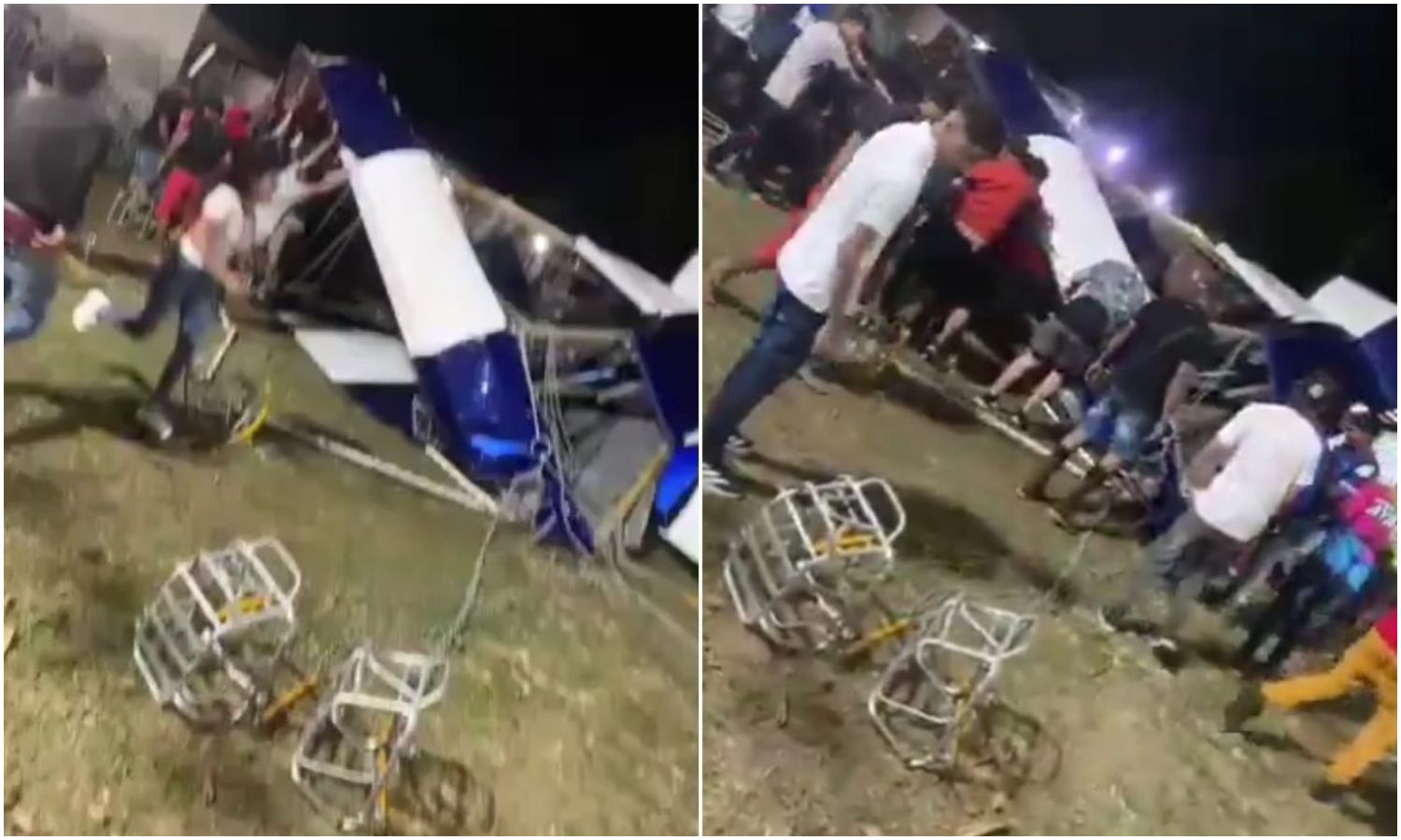 Colapsa atracción de “sillas voladoras” en Bolívar y deja siete heridos 