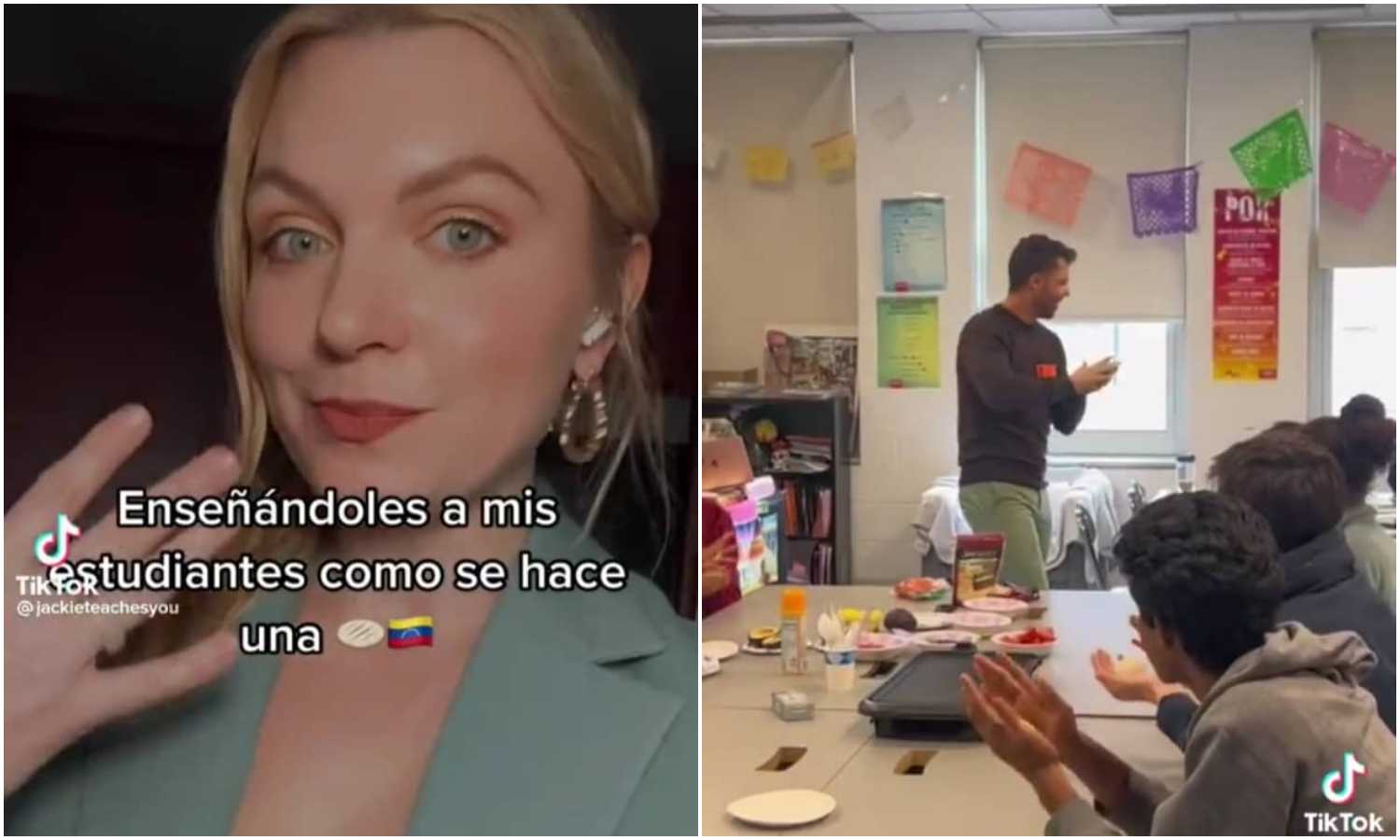 profesora estados unidos arepa
