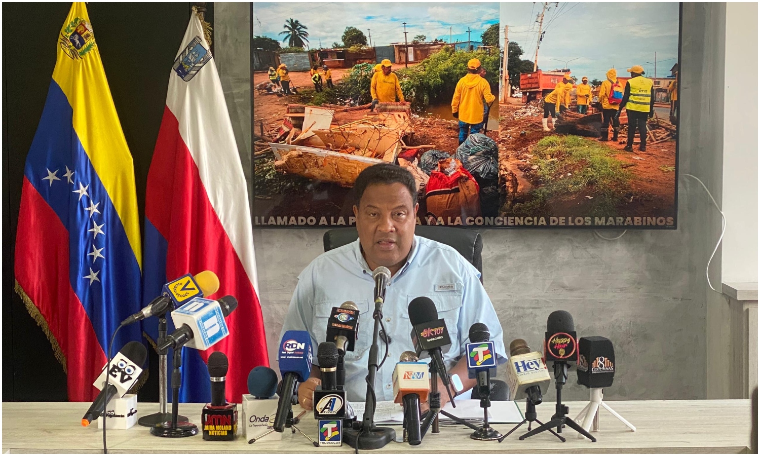 Alcalde de Maracaibo pide conciencia a los marabinos para mantener limpias las cañadas ante fuertes lluvias