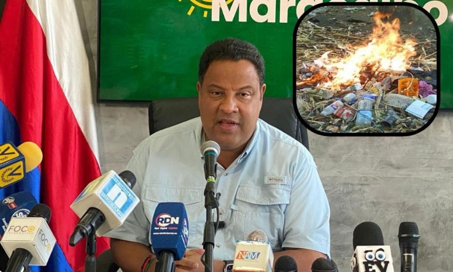 Alcalde de Maracaibo sobre quema de basura en la ciudad: “debemos tener conciencia de que no resuelve nada quemarla”