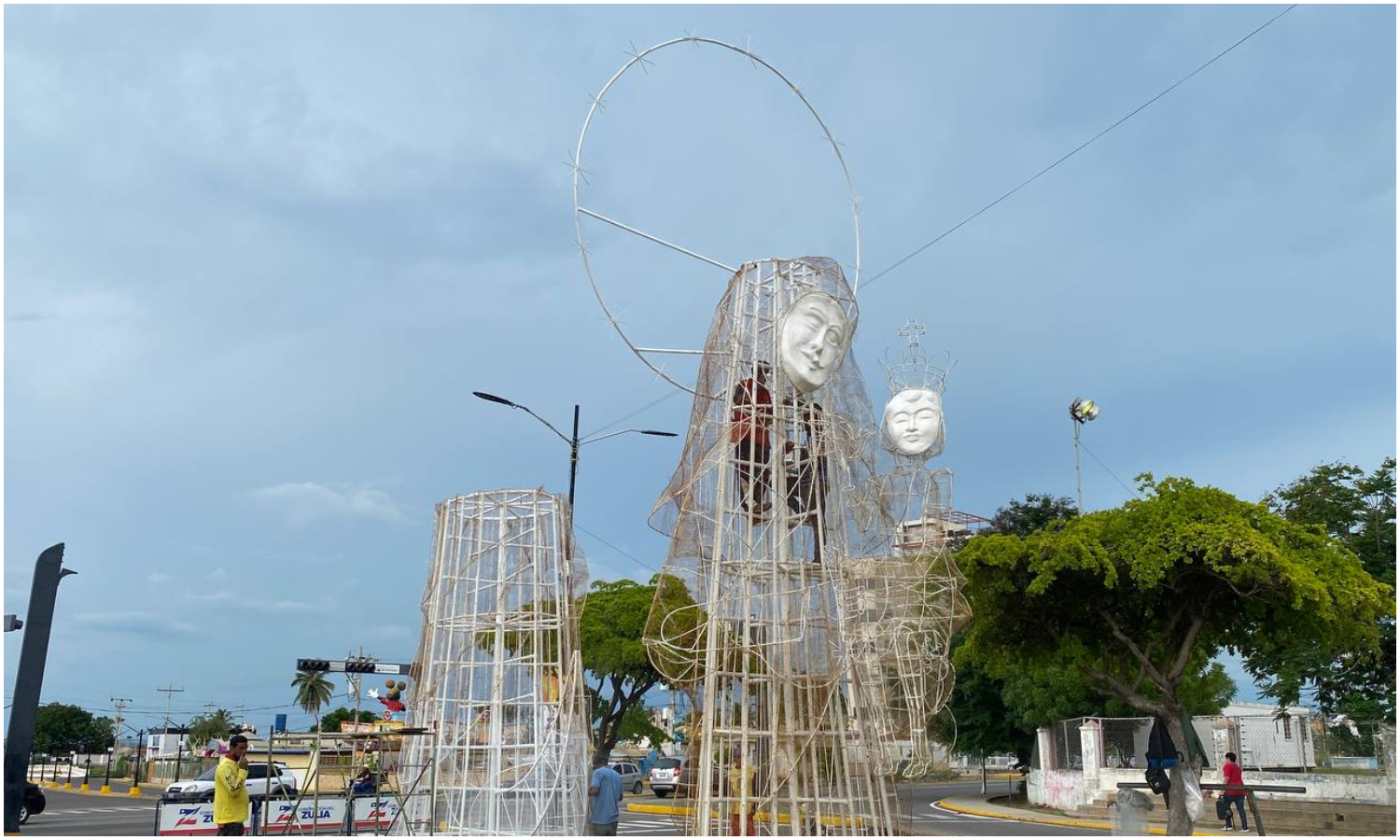 Chinita de Plaza El Ángel brillará con una nueva aureola para el Encendido de Bella Vista en Maracaibo 2024