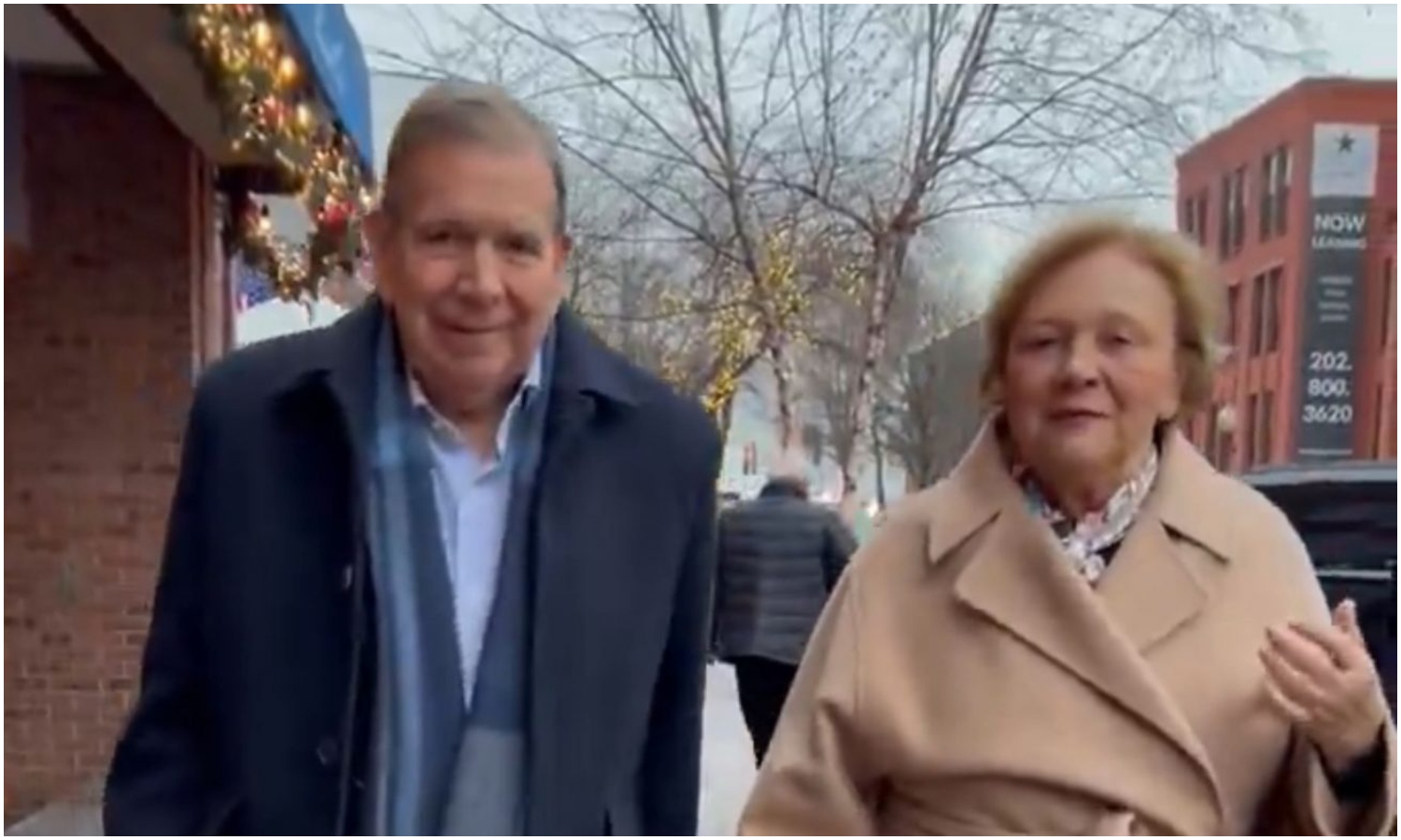 Edmundo González desmiente que sufrió un accidente de tránsito en Washington (+Video)