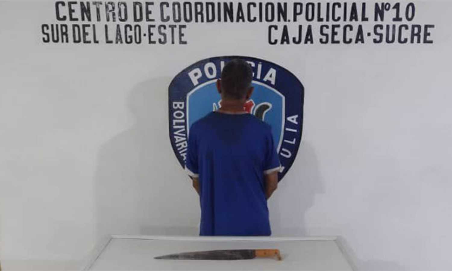 Capturan a un hombre por herir con un machete a otro en Caja Seca, Zulia
