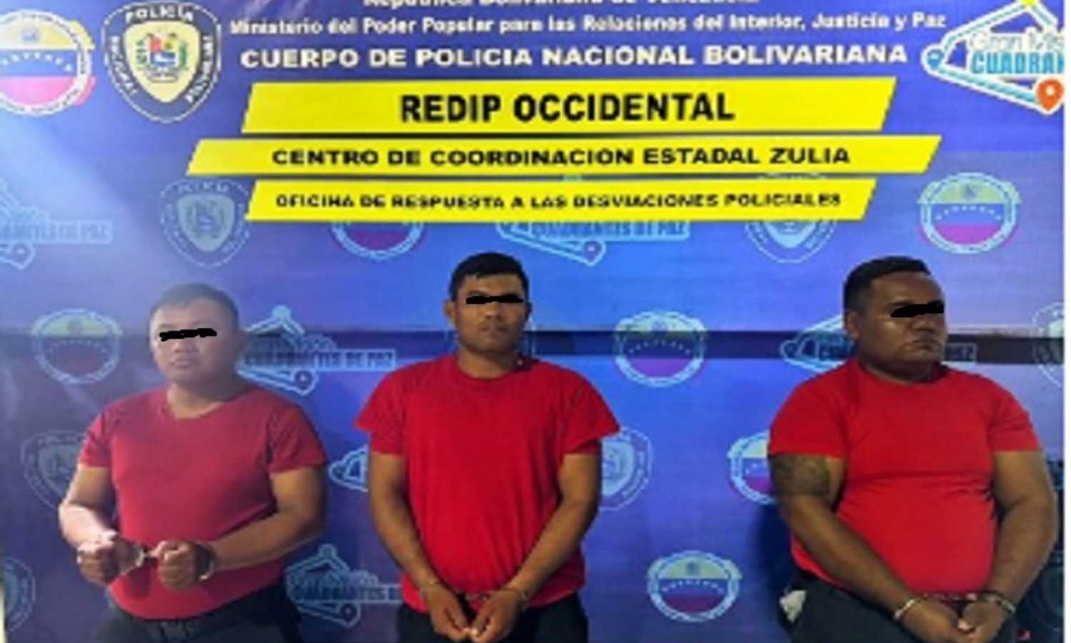 En video: Tres funcionarios de la PNB destituidos y arrestados por presunto robo durante requisa en Sinamaica