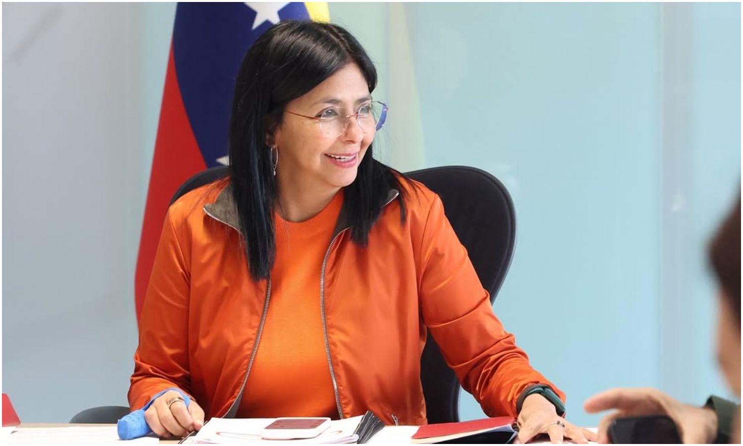 Delcy Rodríguez: “Venezuela se mantiene en movimiento frente a las ansias de intervención de Estados Unidos”