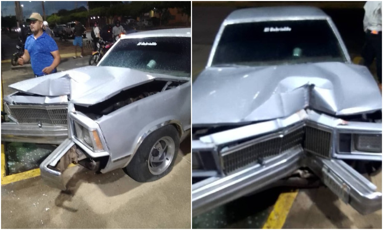 Vehículo perdió los frenos e impactó contra la entrada de un hospital en Los Puertos de Altagracia