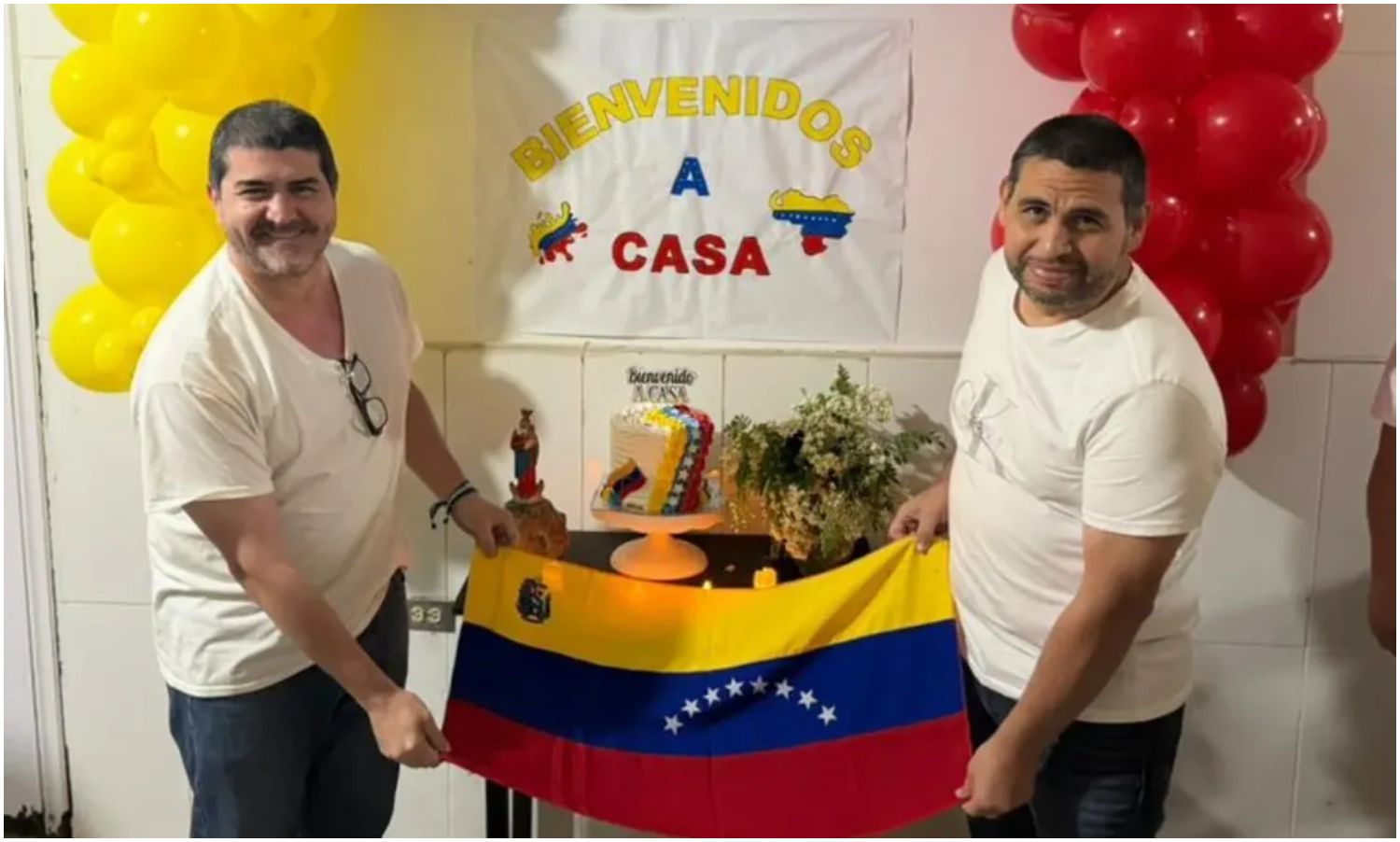 Periodista Leandro Palmar y el técnico Belises Cubillán ya se encuentran con sus familiares en Maracaibo
