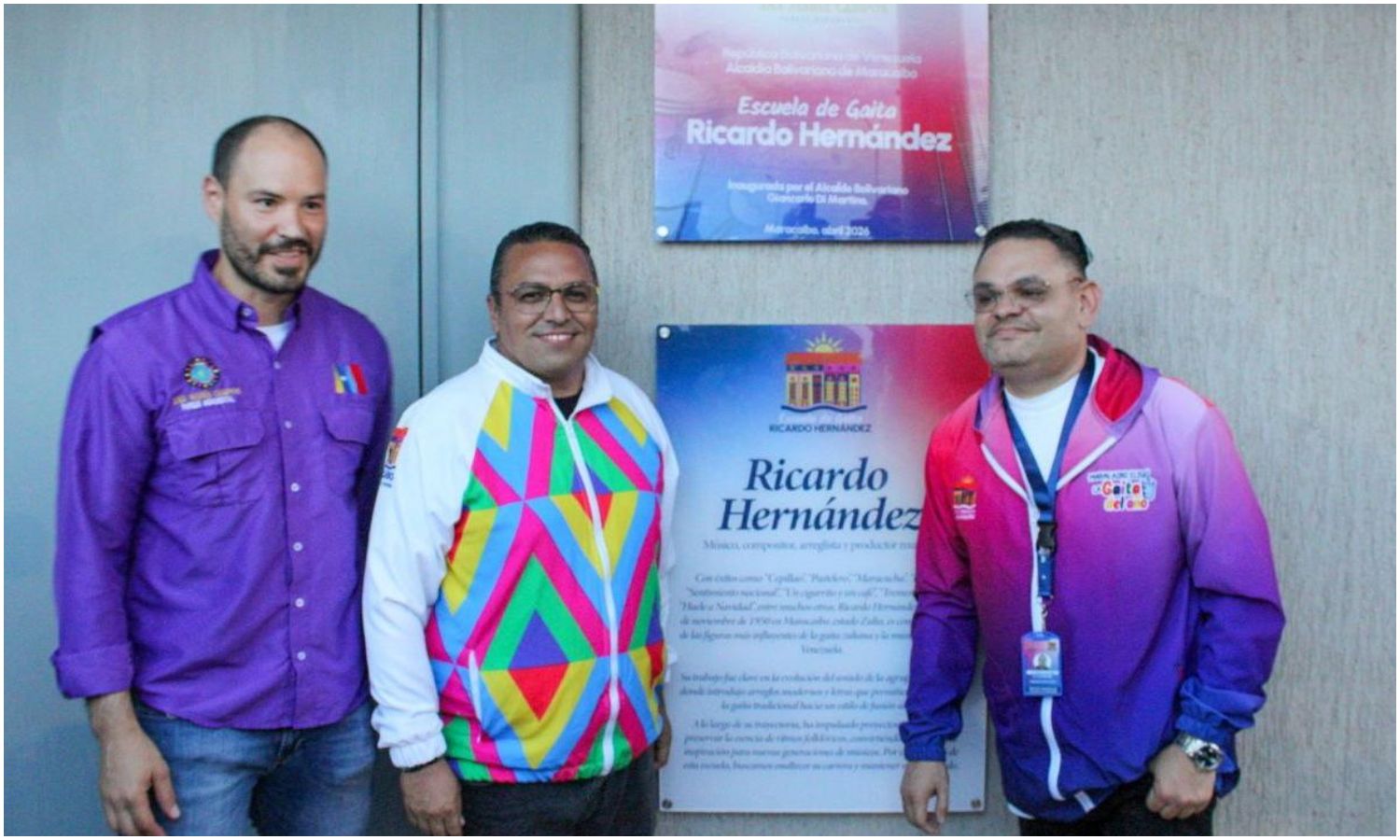 Alcaldía de Maracaibo inaugura una escuela de gaita en honor al músico Ricardo Hernández