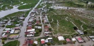 sur lago inundaciones