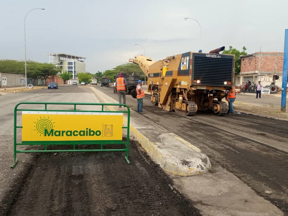 asfaltado alacaldía de maracaibo