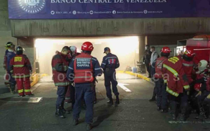 incendio banco central venezuela