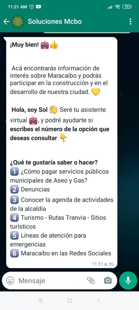 canal whatsapp alcaldia maracaibo