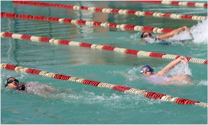 competencia de natación Maracaibo