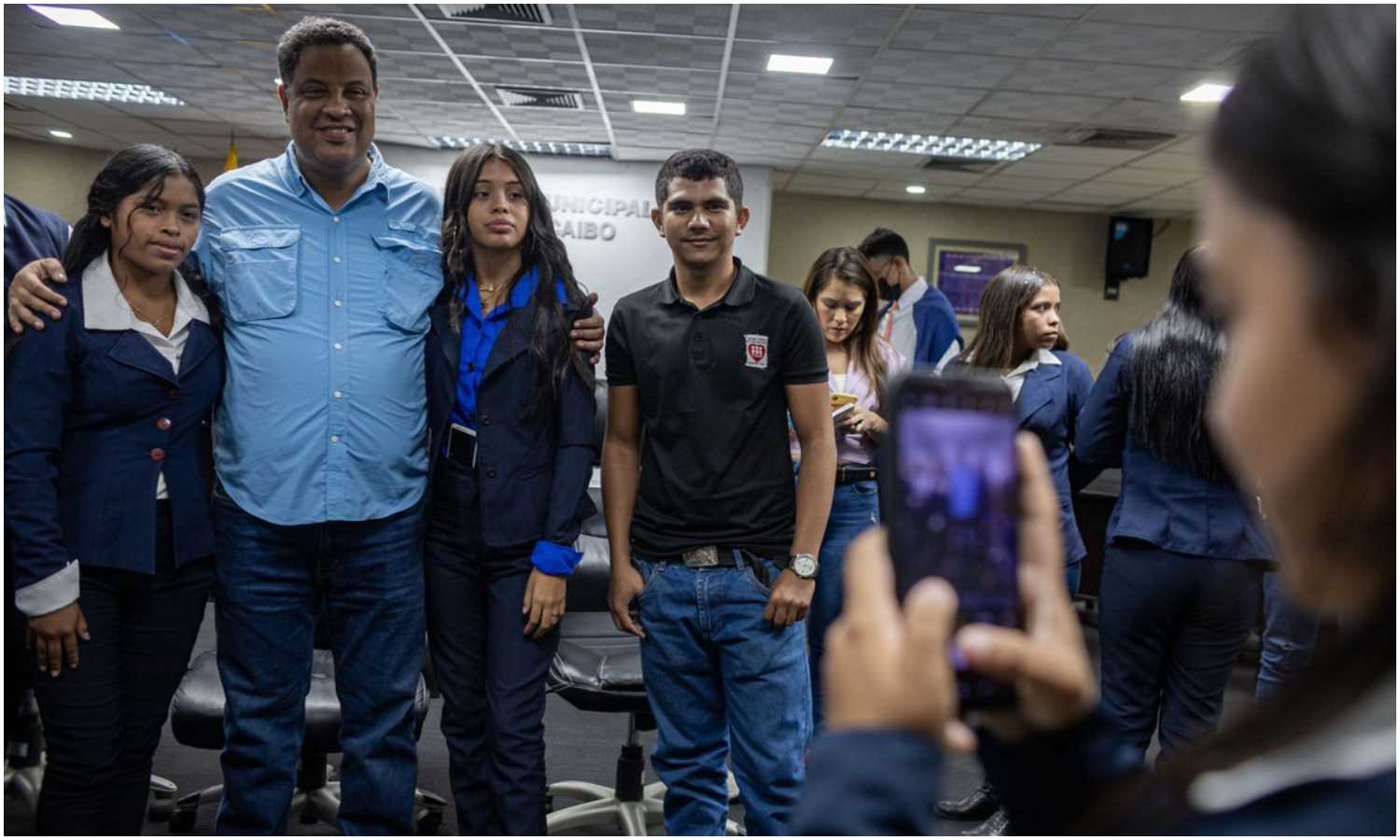 Estudiantes pasantías alcaldía