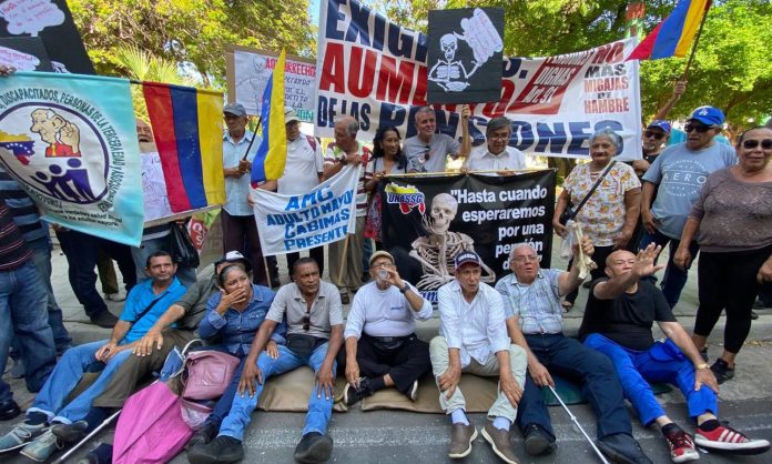 Pensionados protesta Maracaibo