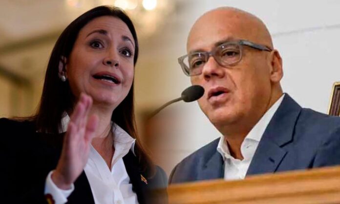 Jorge Rodríguez María Corina Machado elecciones Venezuela 2024