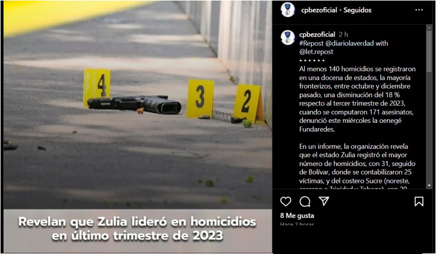 homicidios zulia