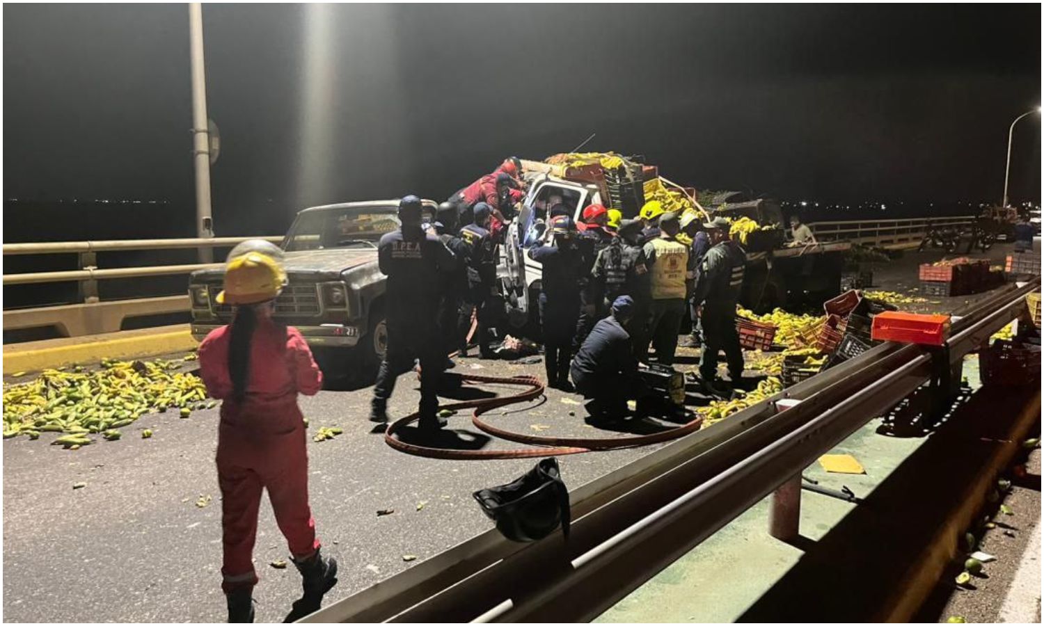 accidente puente sobre el lago maracaibo