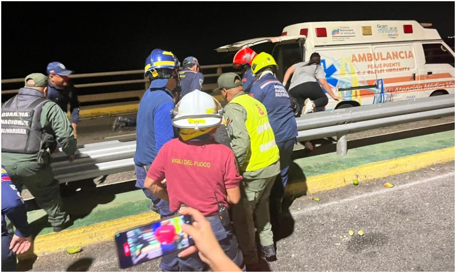 accidente puente sobre el lago maracaibo