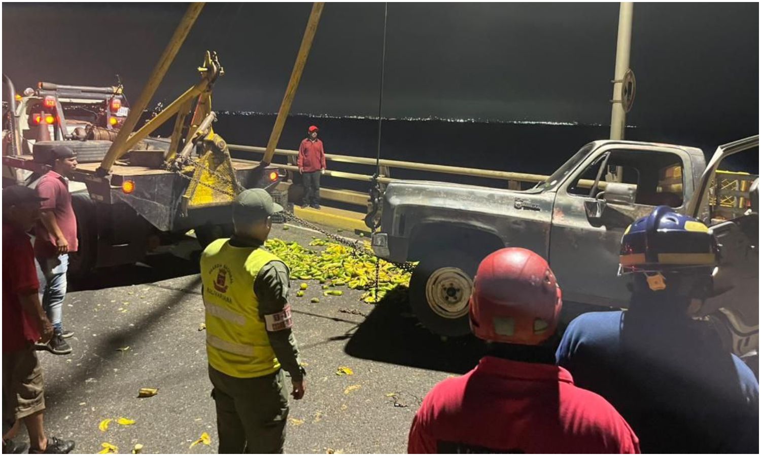 accidente puente sobre el lago maracaibo