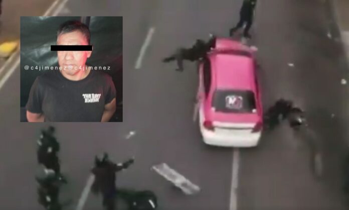 taxista arrolla policías